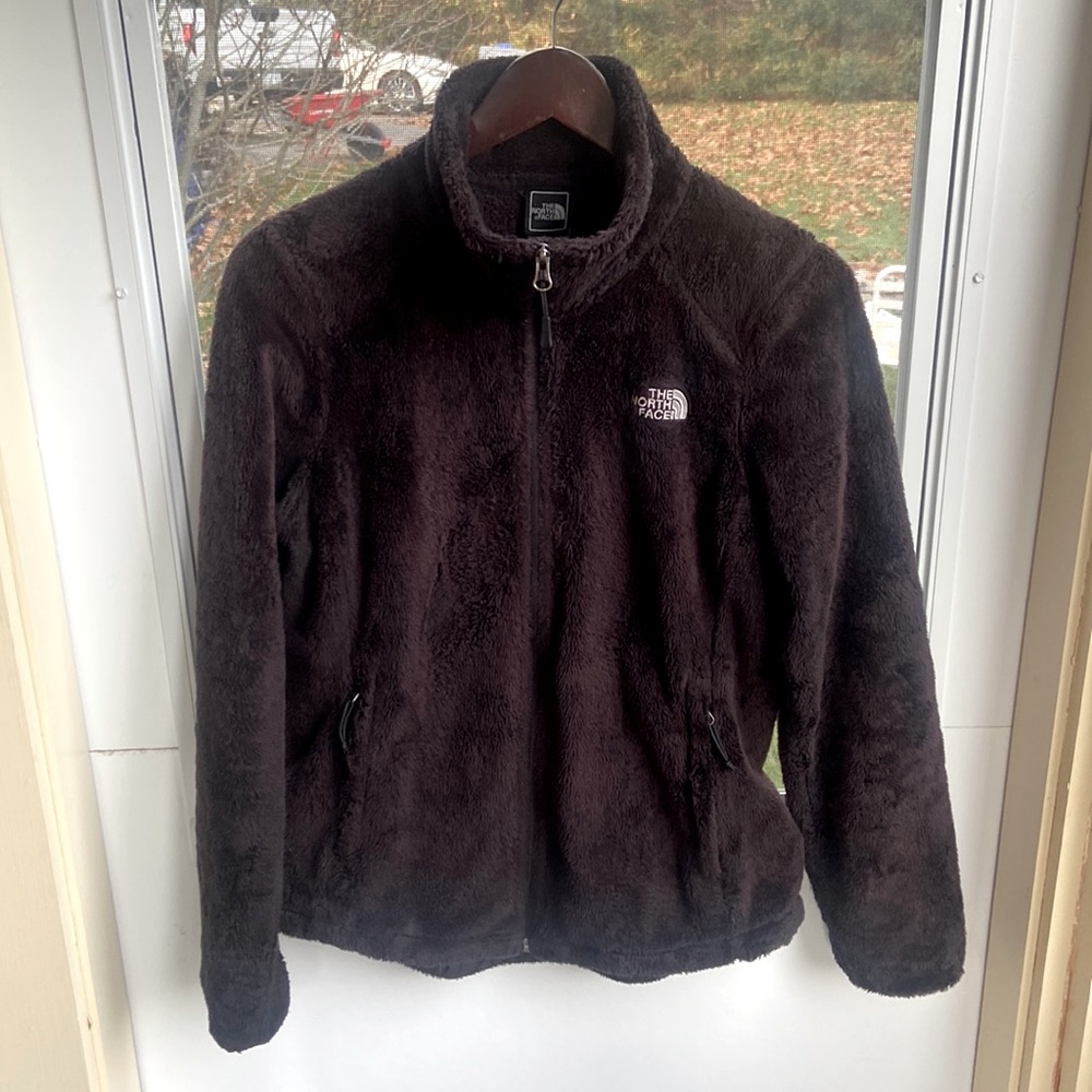 The North Face plush zip up jacket